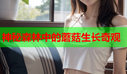 神秘森林中的蘑菇生长奇观