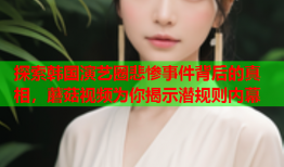 探索韩国演艺圈悲惨事件背后的真相，蘑菇视频为你揭示潜规则内幕