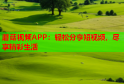 蘑菇视频APP：轻松分享短视频，尽享精彩生活