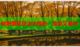 鲜嫩蘑菇炒法大揭秘，简单又美味
