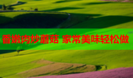 香嫩肉炒蘑菇 家常美味轻松做