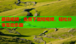 蘑菇视频：免费下载短视频，轻松分享互动乐趣