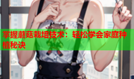掌握蘑菇栽培技术：轻松学会家庭种植秘诀