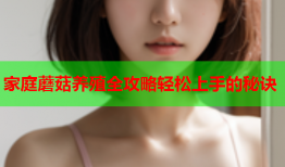 家庭蘑菇养殖全攻略轻松上手的秘诀