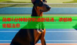 简单5分钟制作奶油蘑菇汤，浓郁绵密超治愈