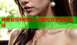 神奇蘑菇种植法让你轻松在家收获美味