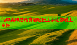 简单美味蘑菇食谱轻松上手让你爱上烹饪
