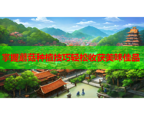 掌握蘑菇种植技巧轻松收获美味佳品