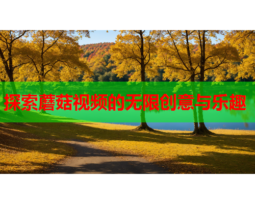 探索蘑菇视频的无限创意与乐趣