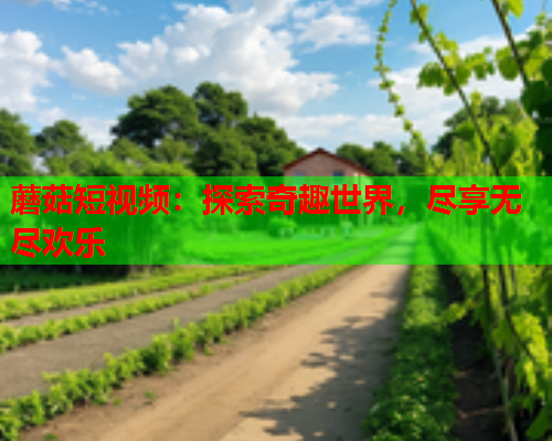蘑菇短视频：探索奇趣世界，尽享无尽欢乐