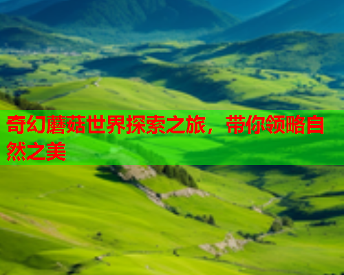 奇幻蘑菇世界探索之旅，带你领略自然之美