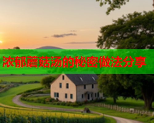 浓郁蘑菇汤的秘密做法分享