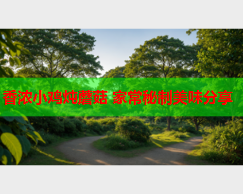 香浓小鸡炖蘑菇 家常秘制美味分享