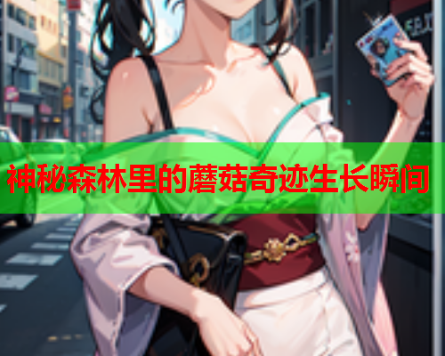 神秘森林里的蘑菇奇迹生长瞬间