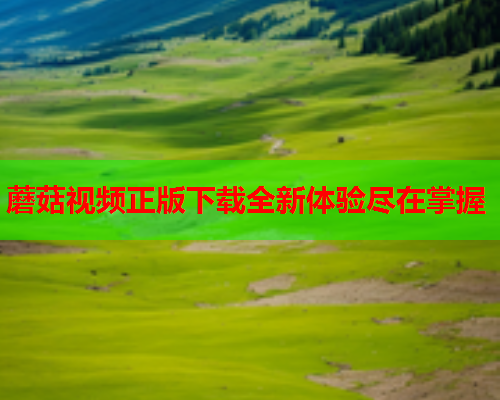 蘑菇视频正版下载全新体验尽在掌握